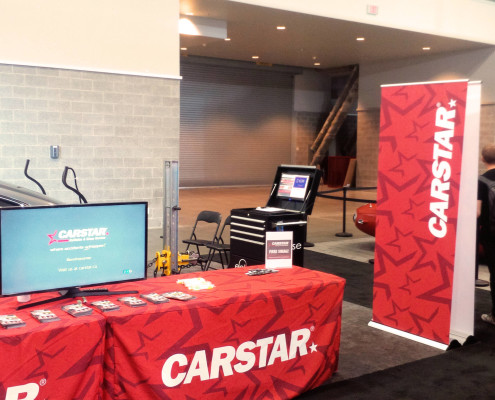 CARSTAR Auto Show Booth Banner and Reception Table