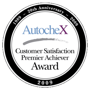 B&W AutocheX 2009 Customer Satisfaction Premier Achiever Award